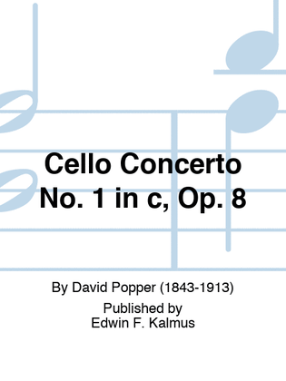 Book cover for Cello Concerto No. 1 in d, Op. 8