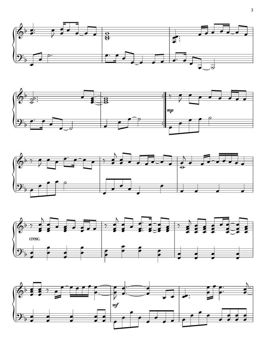 Praise You In This Storm Piano Solo scores gallery preview page 3