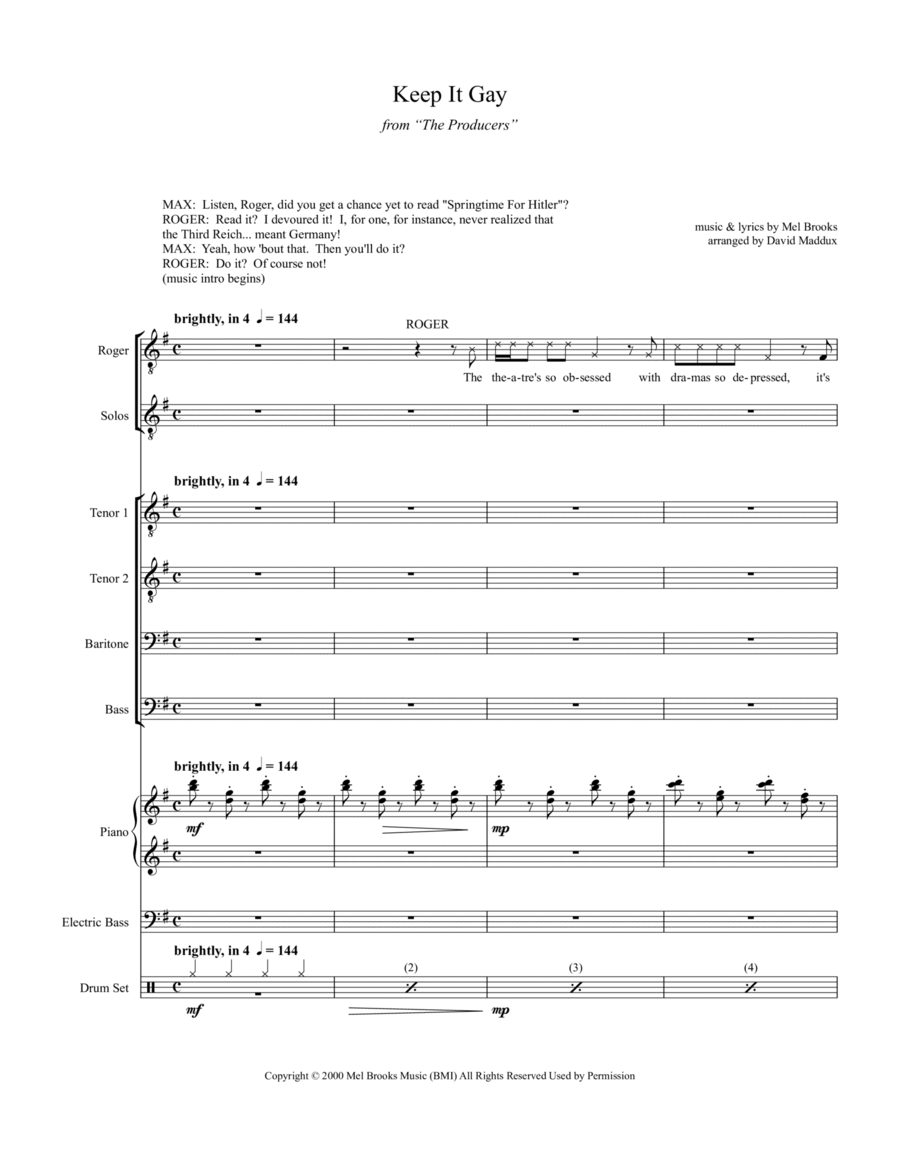 Keep It Gay Small Ensemble scores gallery preview page 1