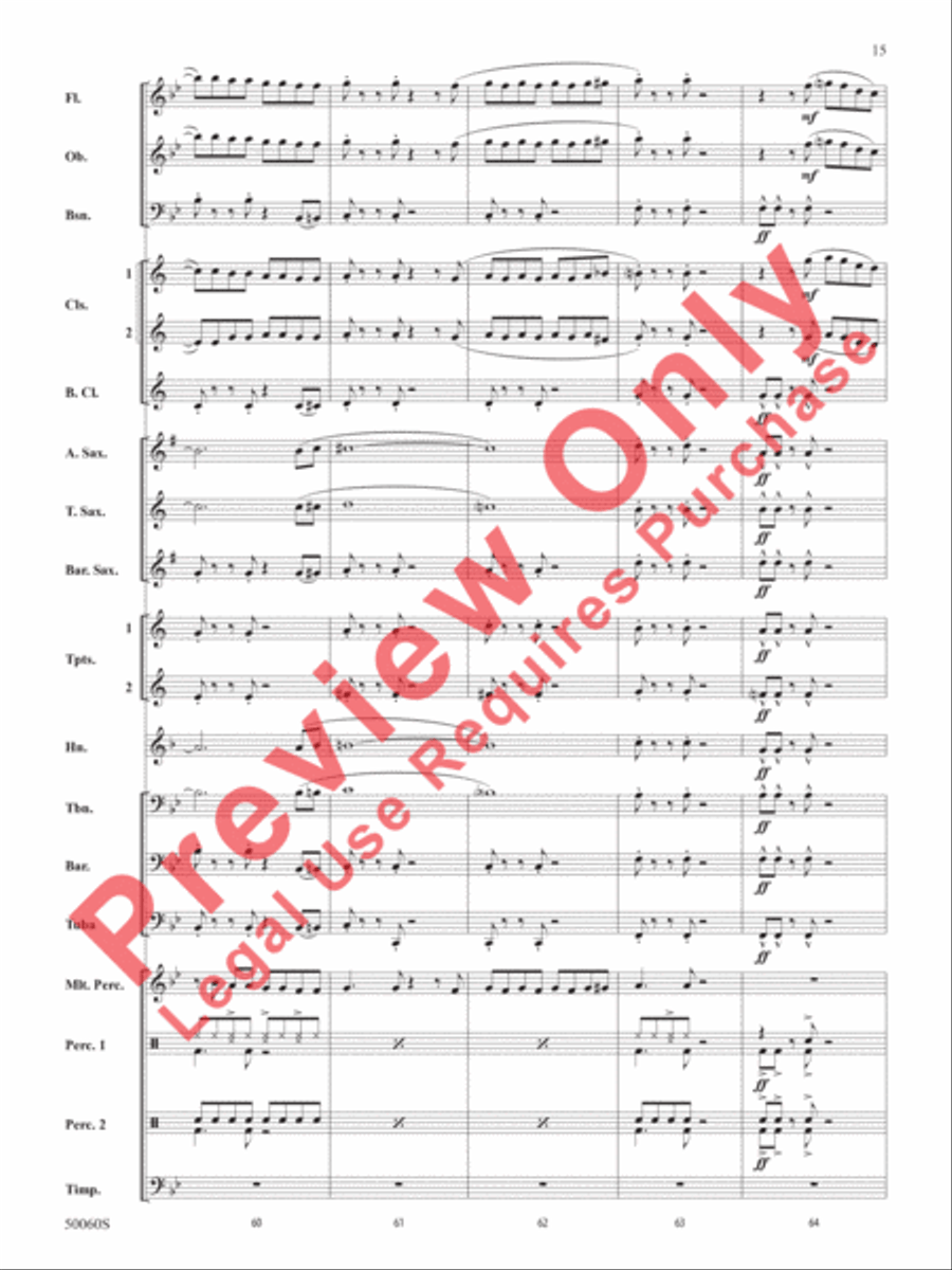 Made You Look Made You Look Concert Band scores gallery preview page 16