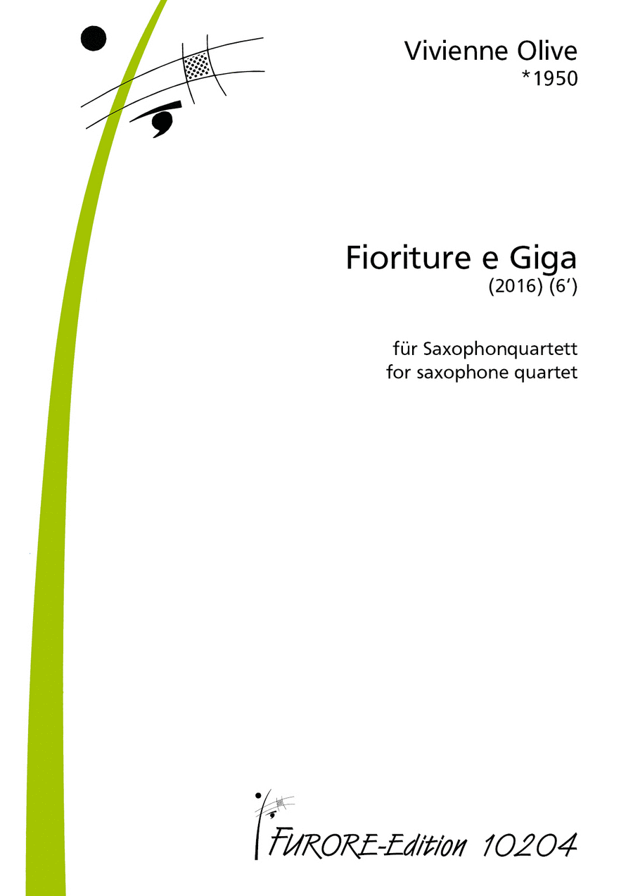 Fioriture e Giga Saxophone Solo scores gallery preview page 1
