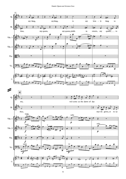G.F.Handel. Queen and Solomon Duet from ʺSolomonʺ Oratorio. HWV 67