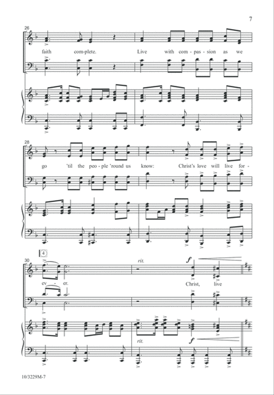 Christ Lives On 4-Part scores gallery preview page 7