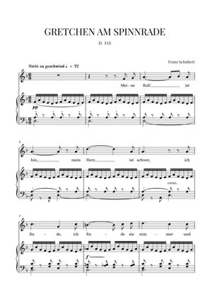 Gretchen am Spinnrade, D. 118 (D minor) - Original Version