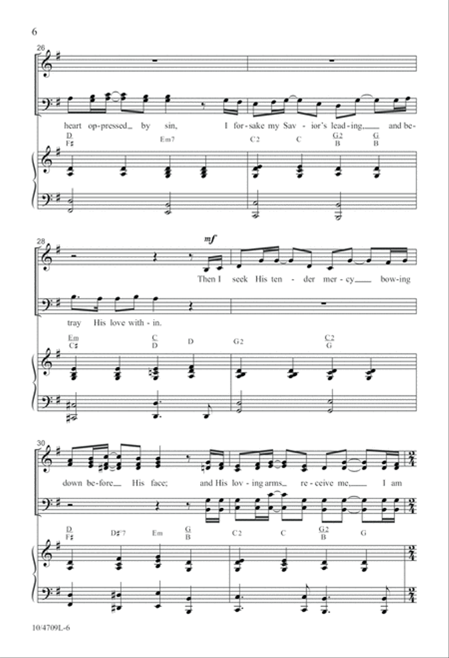 Captured by His Grace 4-Part scores gallery preview page 6