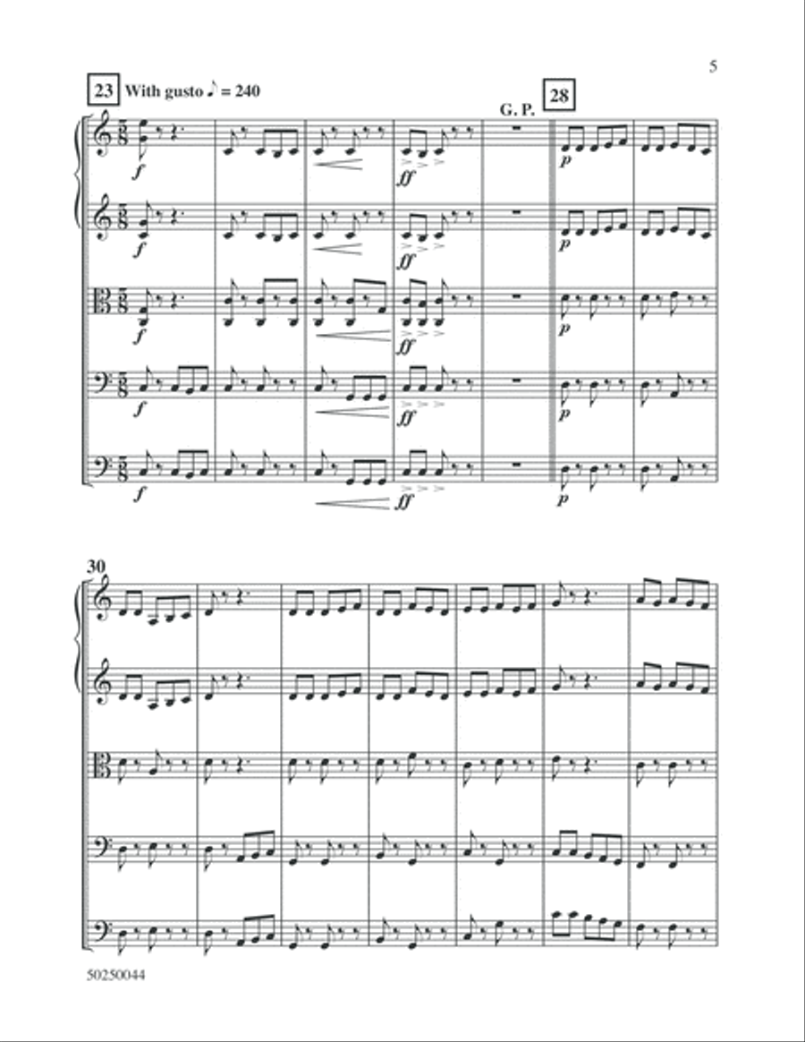 Five by Five String Orchestra scores gallery preview page 5