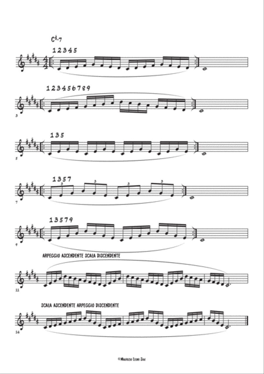 Le Scale Doriche Per Tutti I Sassofoni Alto Saxophone scores gallery preview page 3