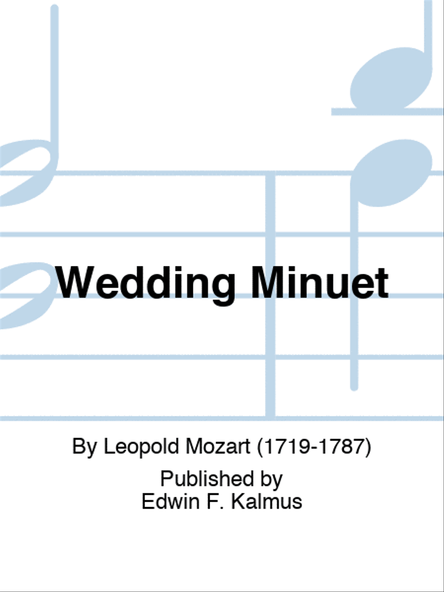 Wedding Minuet Score scores gallery preview page 1