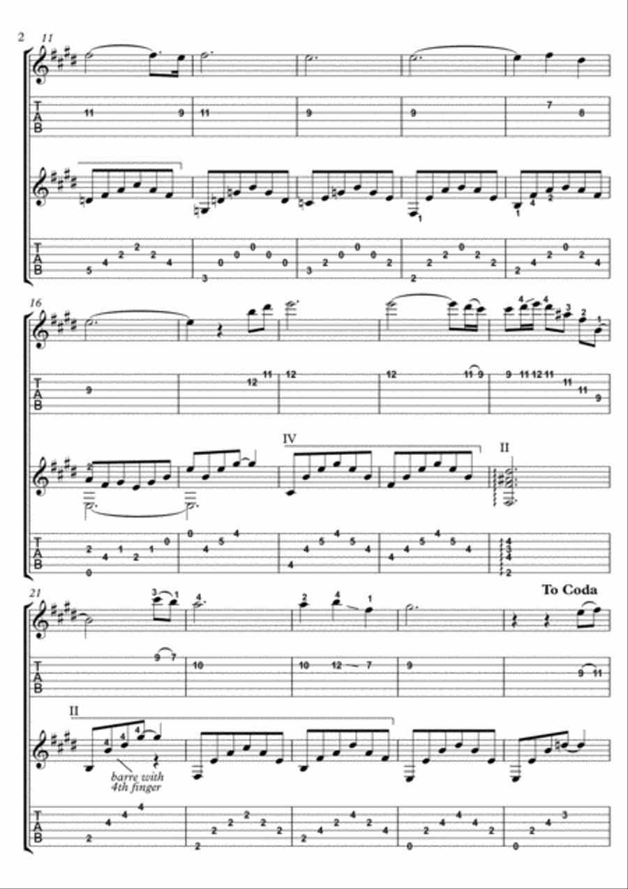 Cavatina Guitar scores gallery preview page 2
