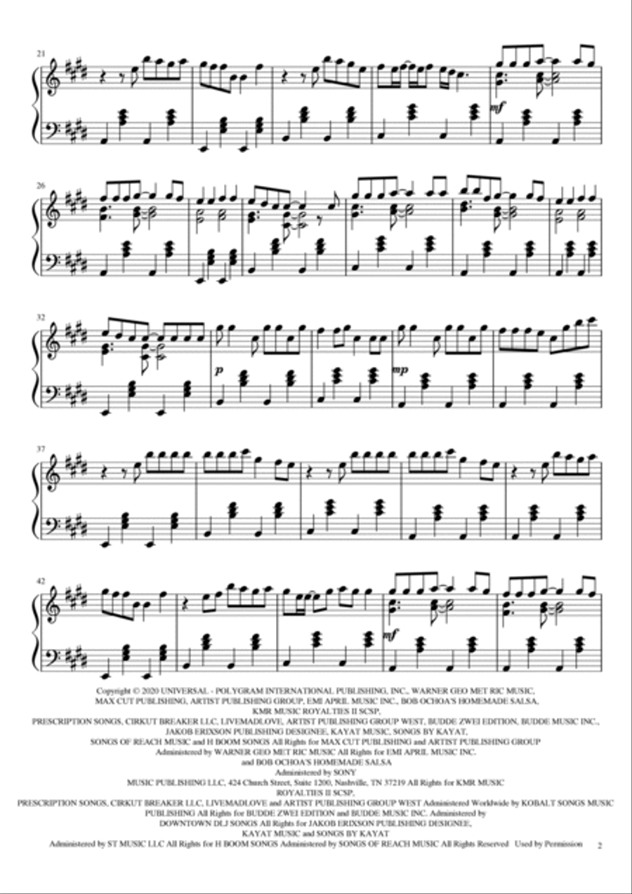Kings & Queens Piano Solo scores gallery preview page 2