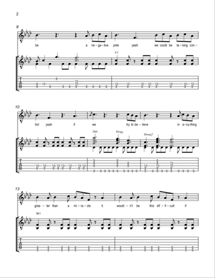 Taking Control Taking Control Guitar Tablature scores gallery preview page 2
