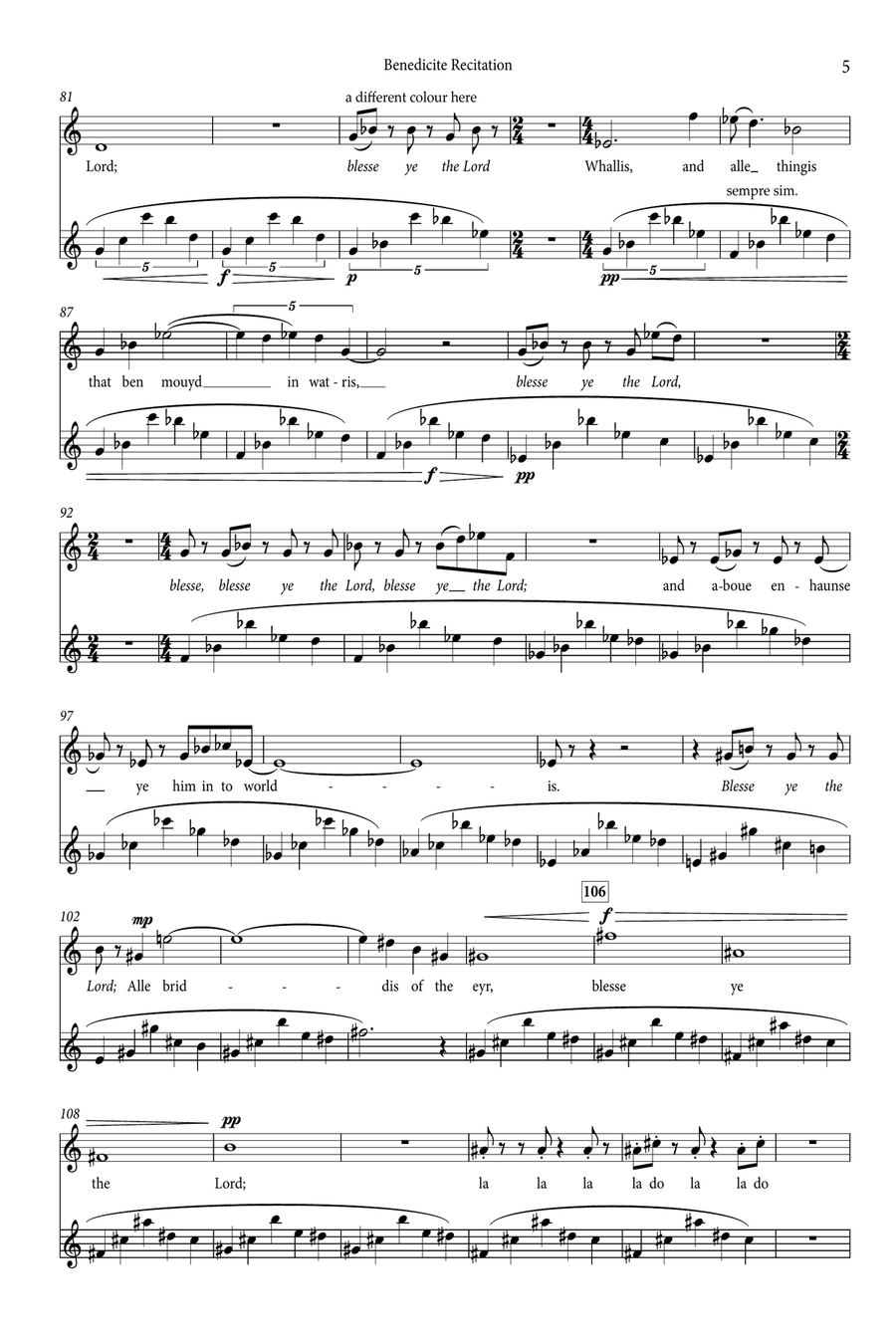 Benedicite Recitation Benedicite Recitation Soprano Voice scores gallery preview page 4