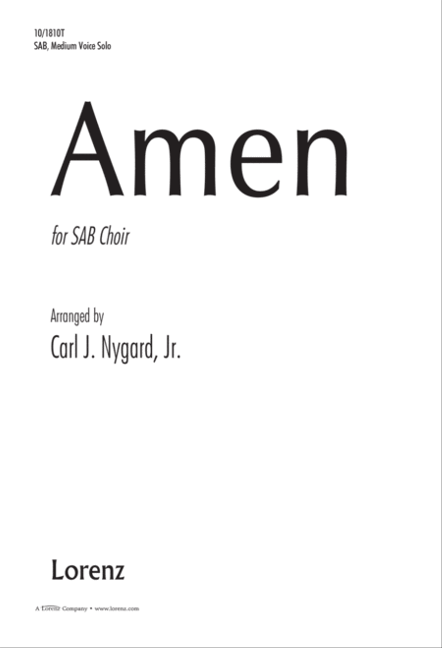 Amen 3-Part scores gallery preview page 1