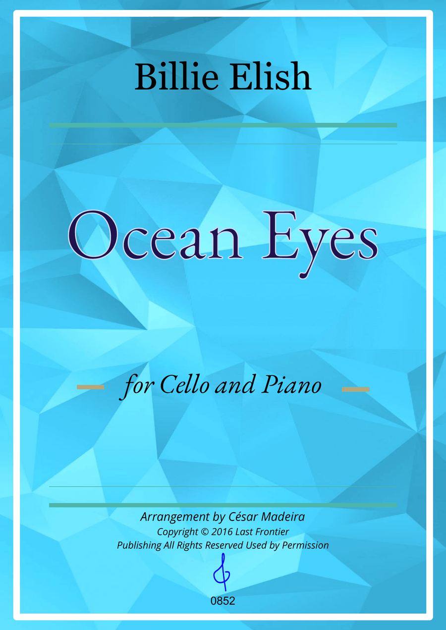 Ocean Eyes Piano scores gallery preview page 1