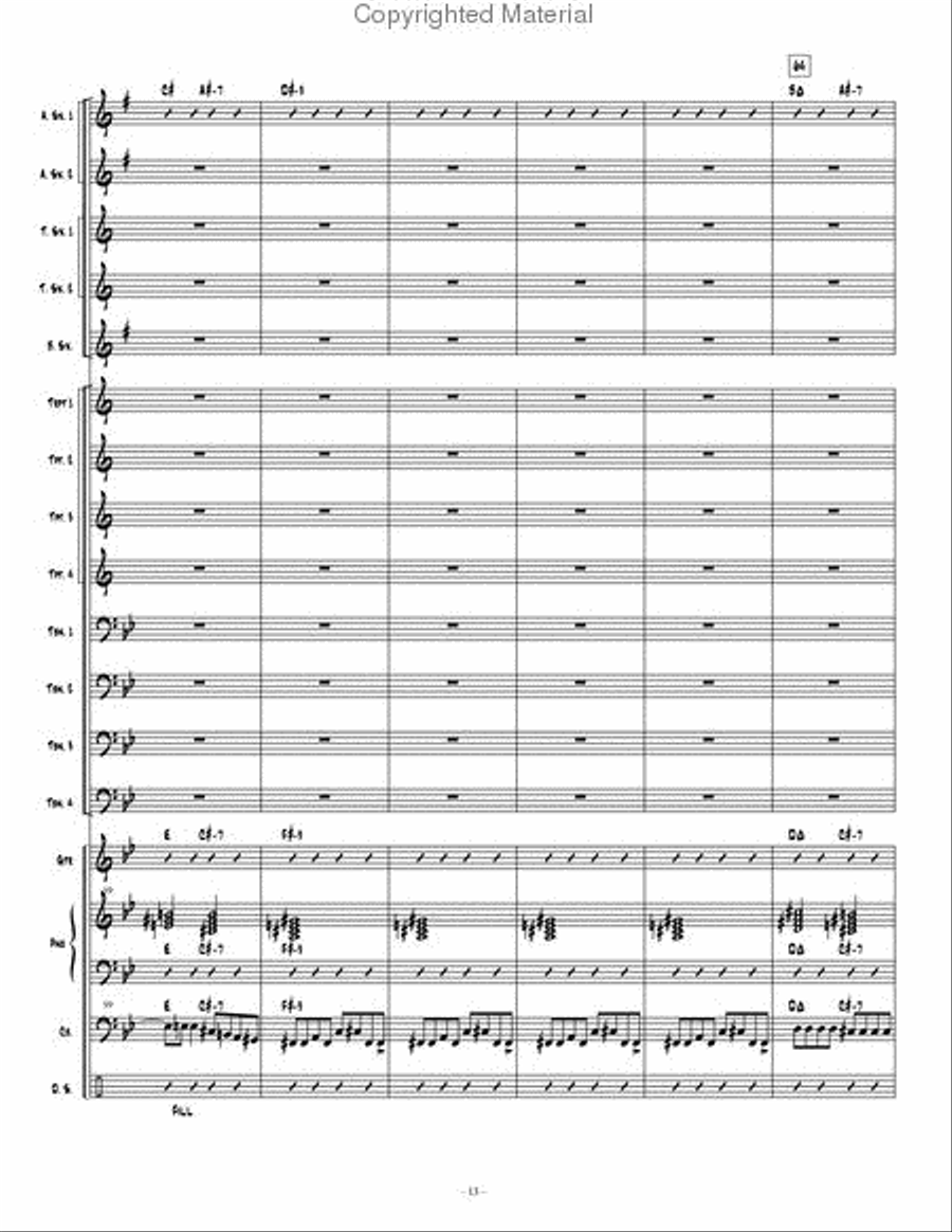 Espionage 1 Jazz Ensemble scores gallery preview page 14