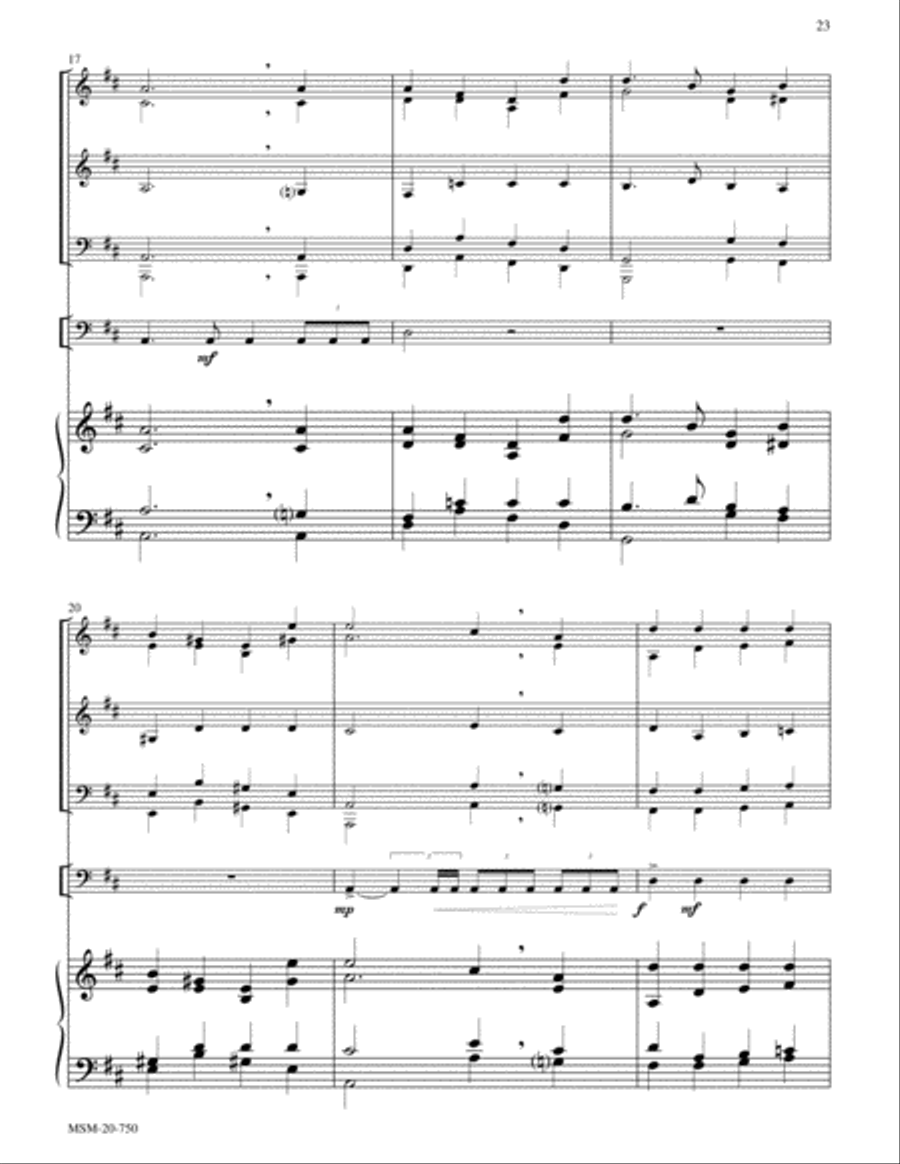 Lead On, O King Eternal (Lancashire) Choir scores gallery preview page 4