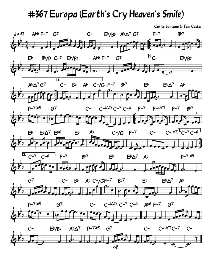 Europa Piano scores gallery preview page 1