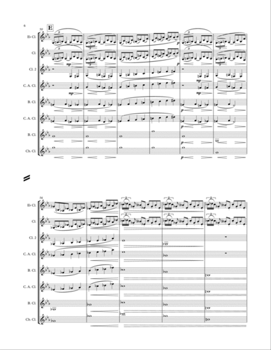 2nd Arabesque from Deux Arabesques Woodwind Ensemble scores gallery preview page 6