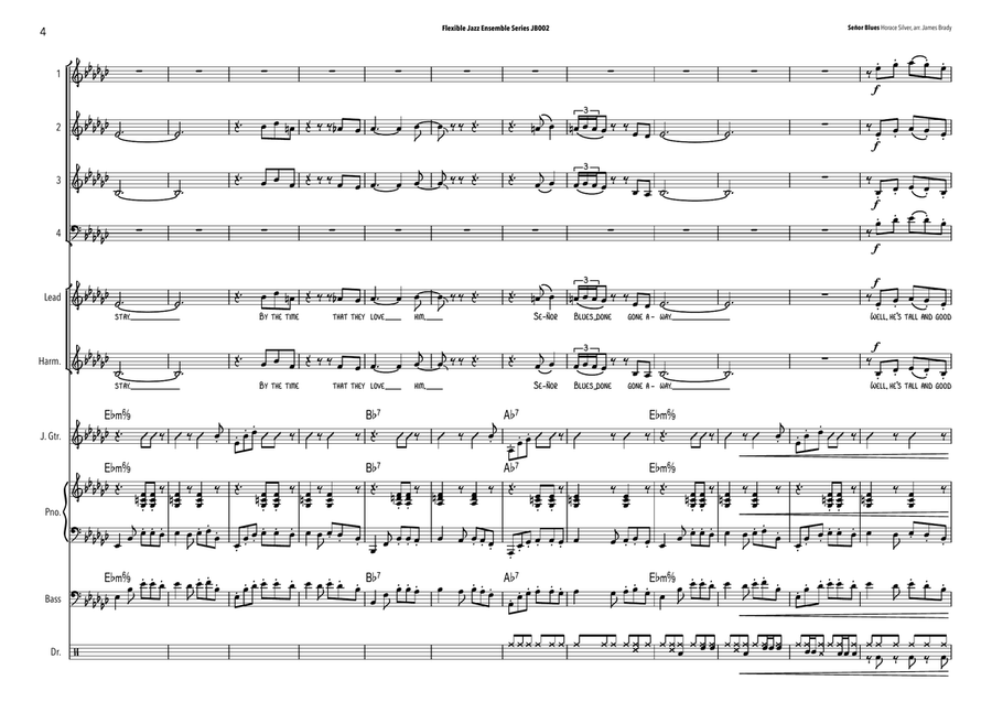 Senor Blues Jazz Ensemble scores gallery preview page 4