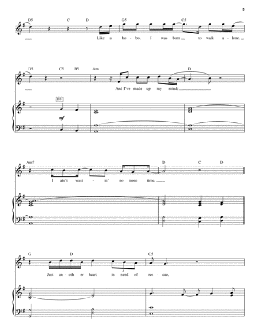 Here I Go Again Piano scores gallery preview page 5
