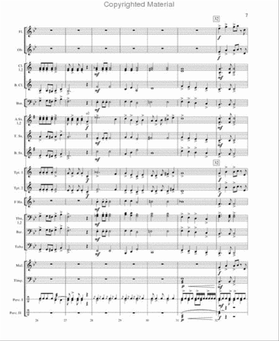 Flight From the Hills Concert Band scores gallery preview page 6