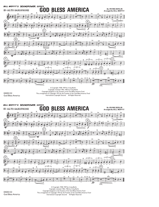 Book cover for God Bless America - Eb Alto Saxophone