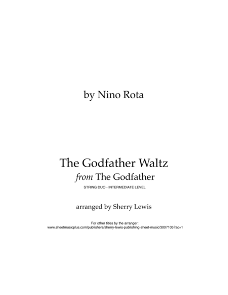 The Godfather Waltz String Duet scores gallery preview page 2