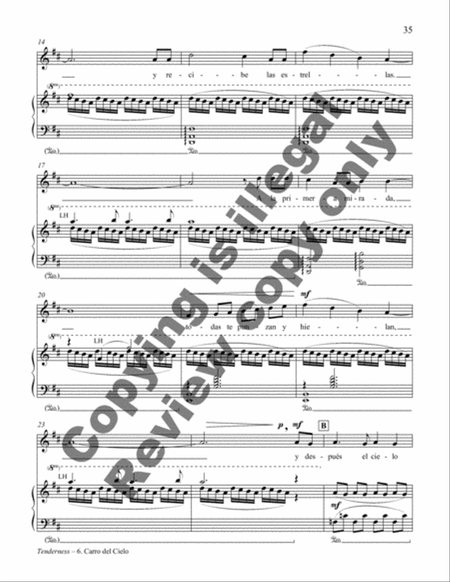 La Ternura La Ternura Piano, Vocal scores gallery preview page 28
