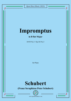 Schubert-Impromptus,in B flat Major,Op.142 No.3