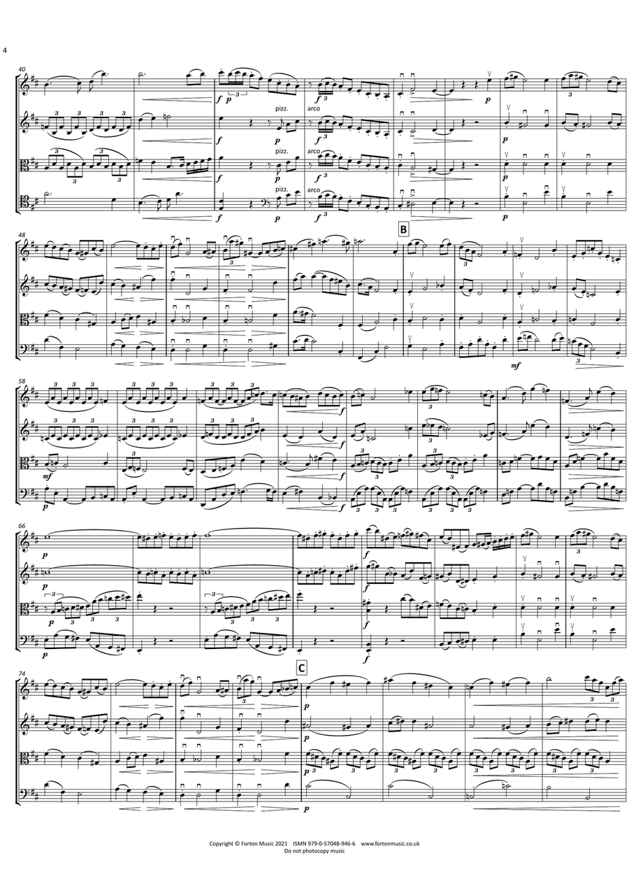 String Quartet No. 3 String Quartet - Digital Sheet Music page 4