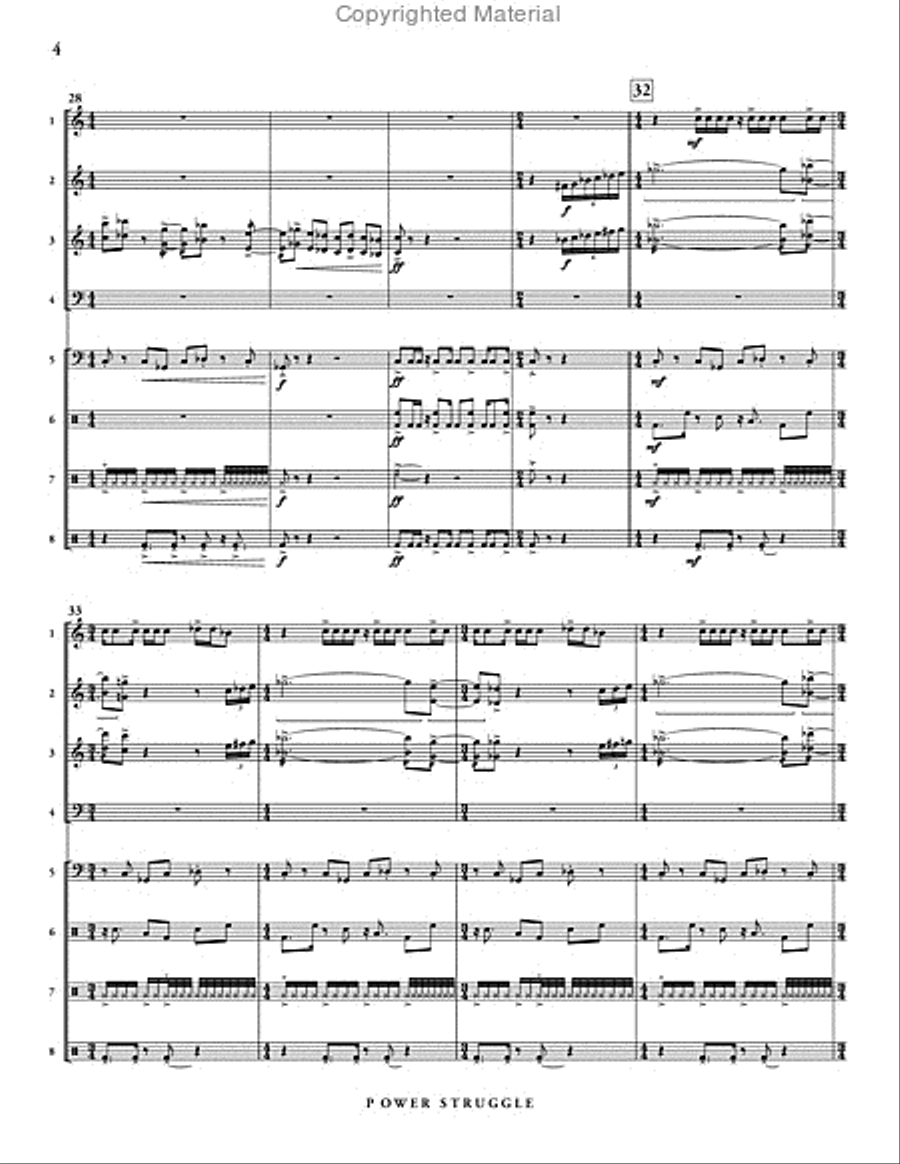 Power Struggle Percussion Ensemble scores gallery preview page 5