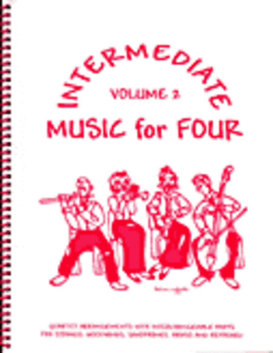 Intermediate Music for Four, Volume 2, Set of 5 Parts for String Quartet plus Piano