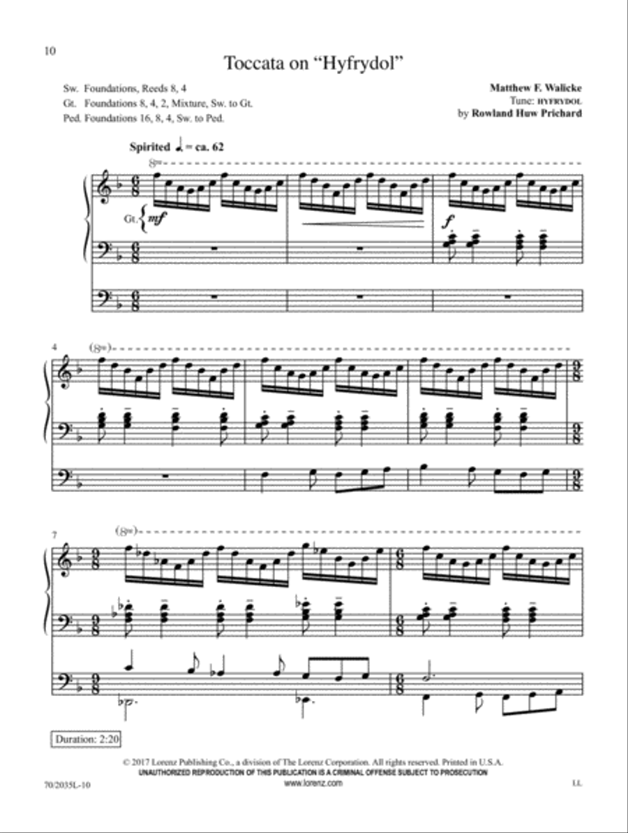 Roof-Raising Hymns Organ Solo scores gallery preview page 3