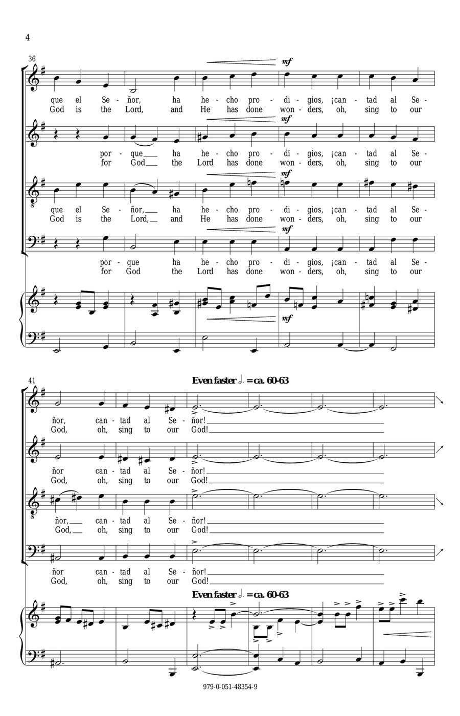 Cantad Al Senor 4-Part scores gallery preview page 4