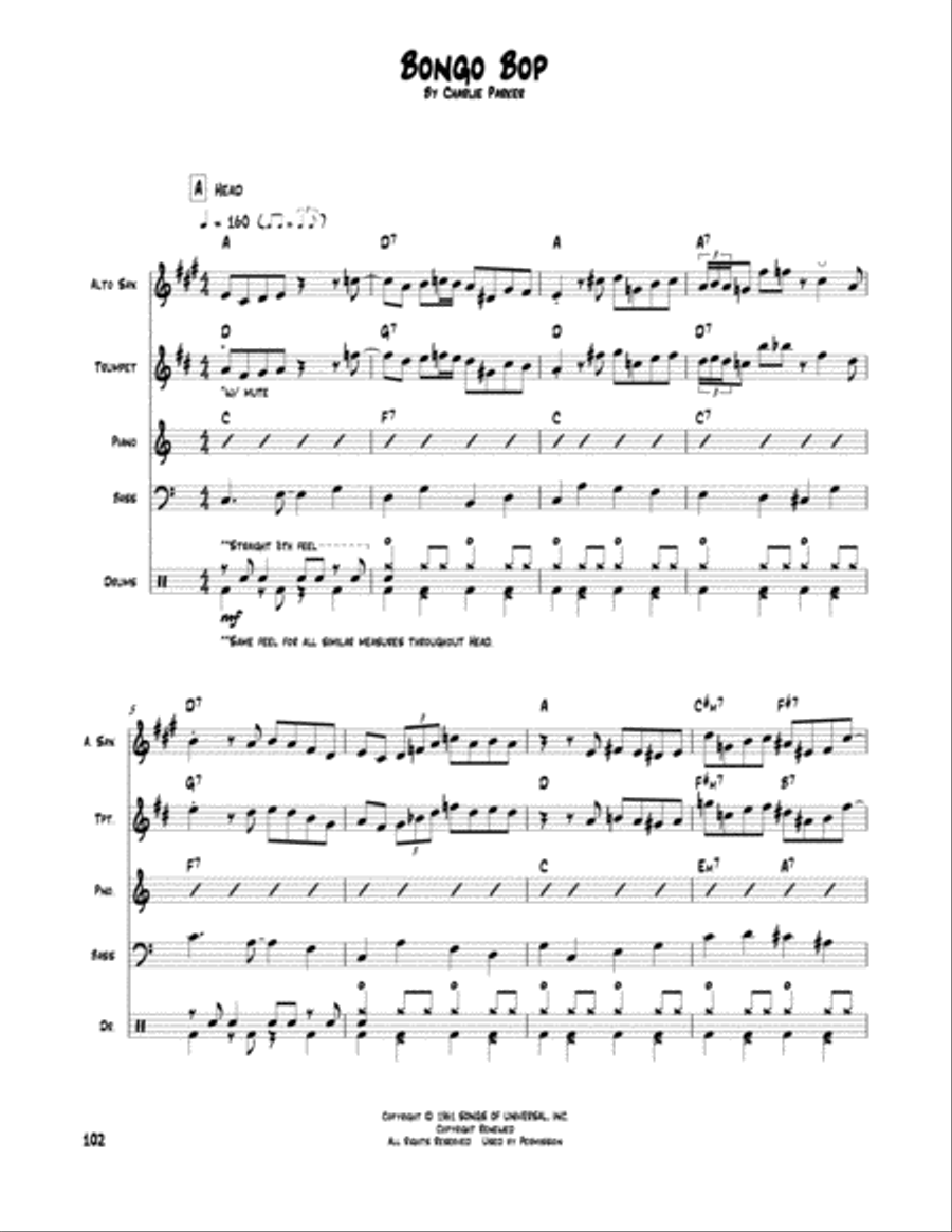 Bongo Bop Bongo Bop Percussion scores gallery preview page 1