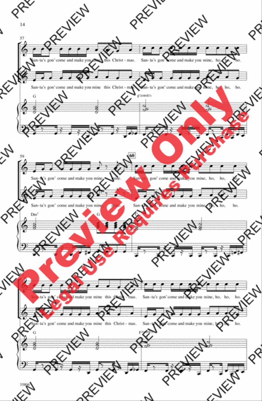 Oh Santa! Oh Santa! Women's Choir scores gallery preview page 14