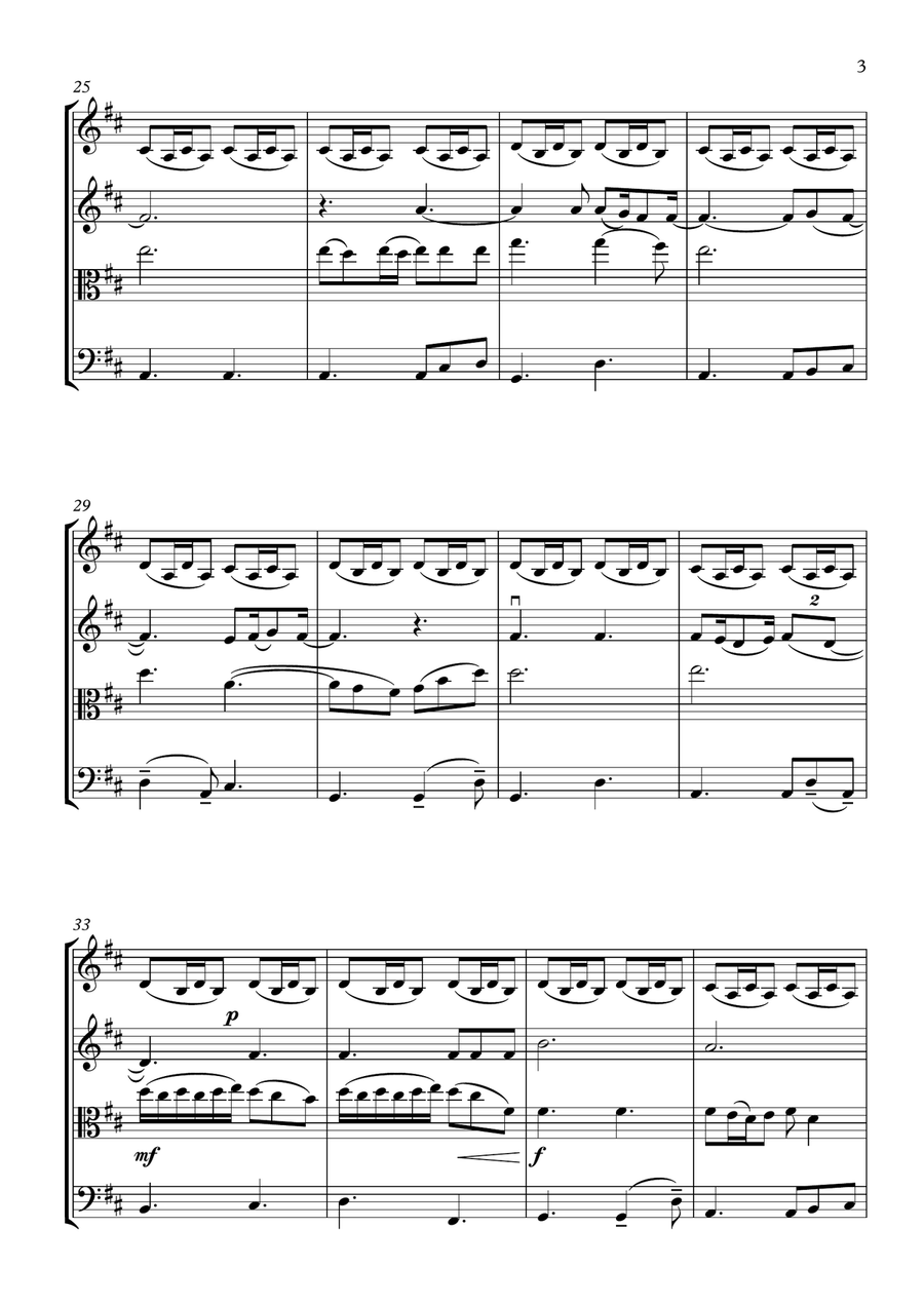 Please, Please, Please, Let Me Get What I Want String Quartet scores gallery preview page 3