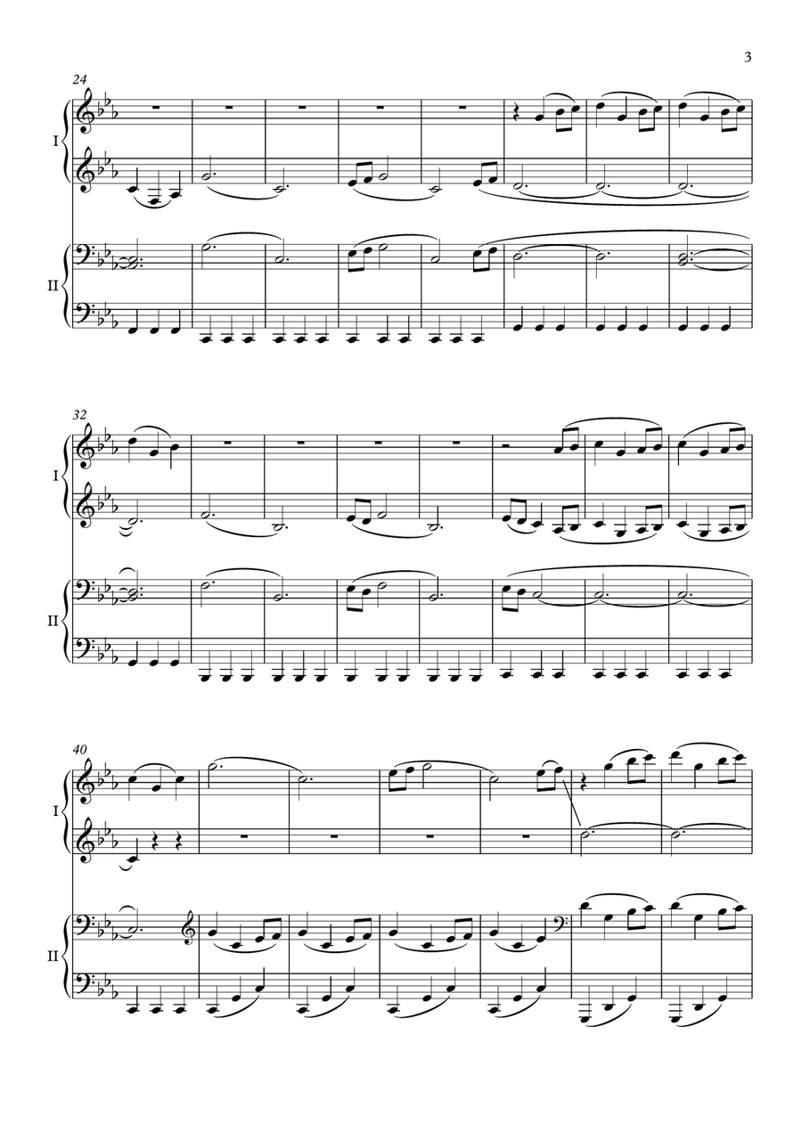 Game Of Thrones Game Of Thrones 1 Piano, 4-Hands scores gallery preview page 3