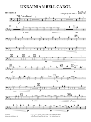 Ukrainian Bell Carol (arr. Richard L. Saucedo) - Trombone 2
