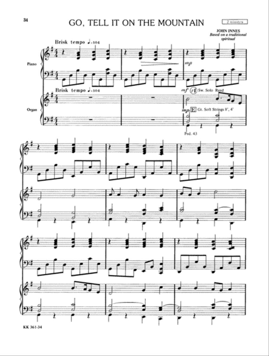 Festival Of Carols For Organ and Piano Vol 2 Organ scores gallery preview page 16