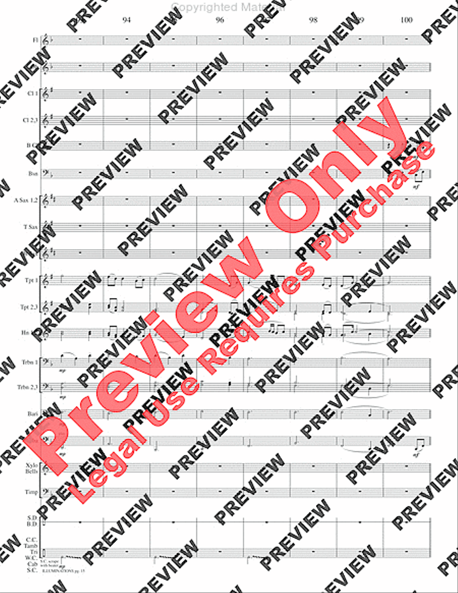 Illuminations Concert Band scores gallery preview page 18