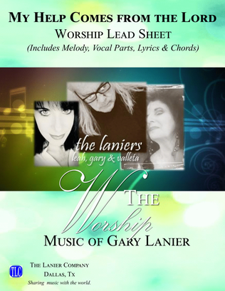 MY HELP COMES FROM THE LORD, Worship Lead Sheet (Melody, Lyrics, Vocal Parts & Chords)