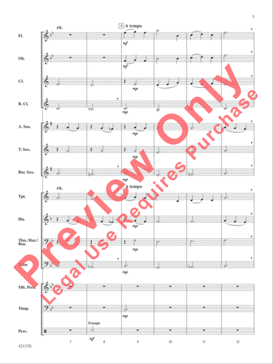Over the Sea to Skye Concert Band scores gallery preview page 4