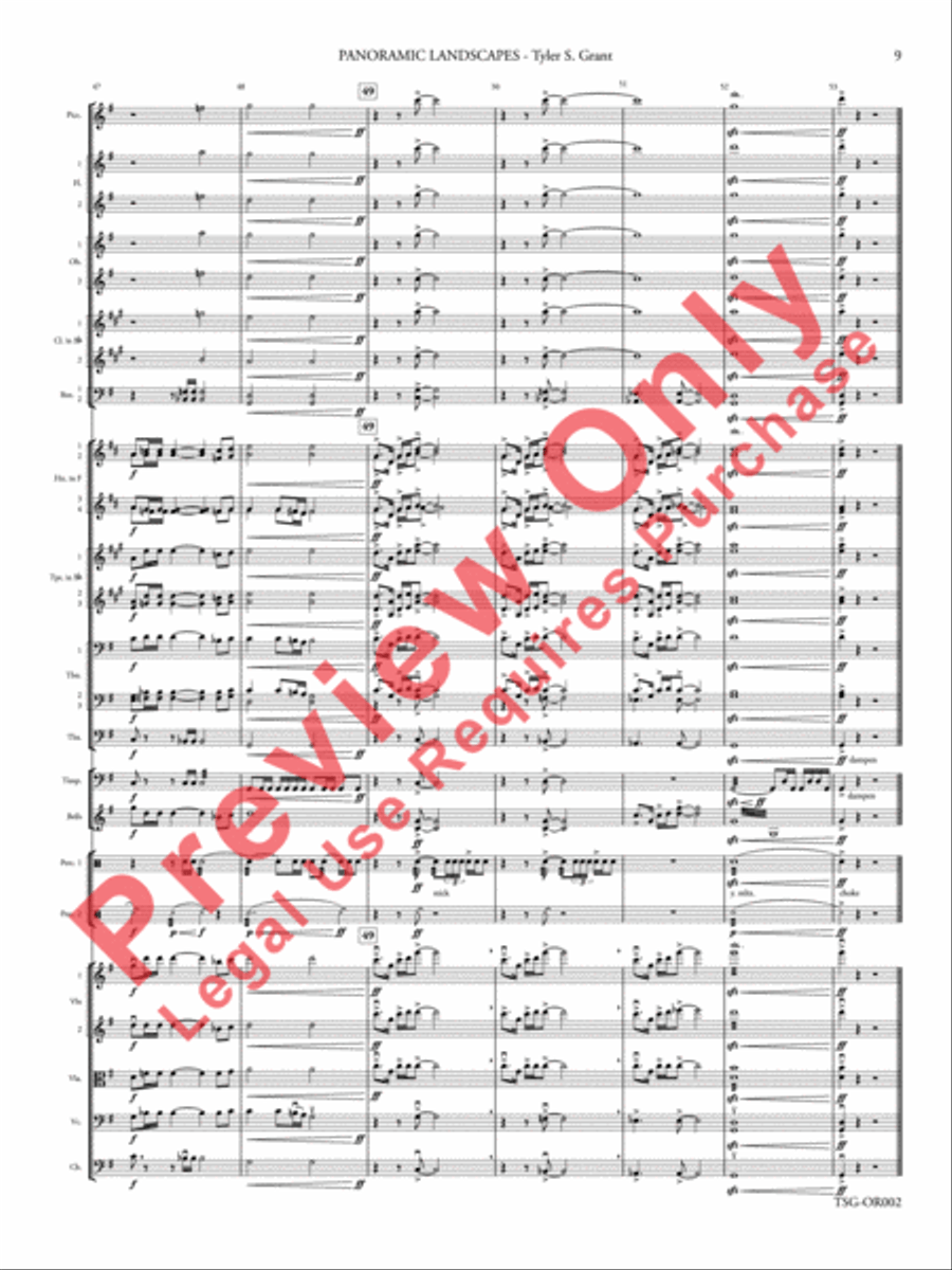 Panoramic Landscapes Panoramic Landscapes Full Orchestra scores gallery preview page 10