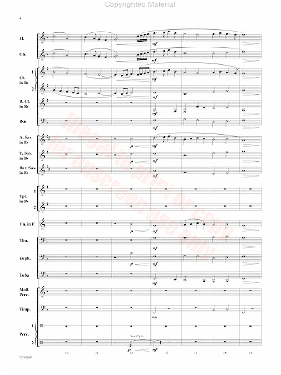 Angels in the Bleak Midwinter Concert Band scores gallery preview page 5
