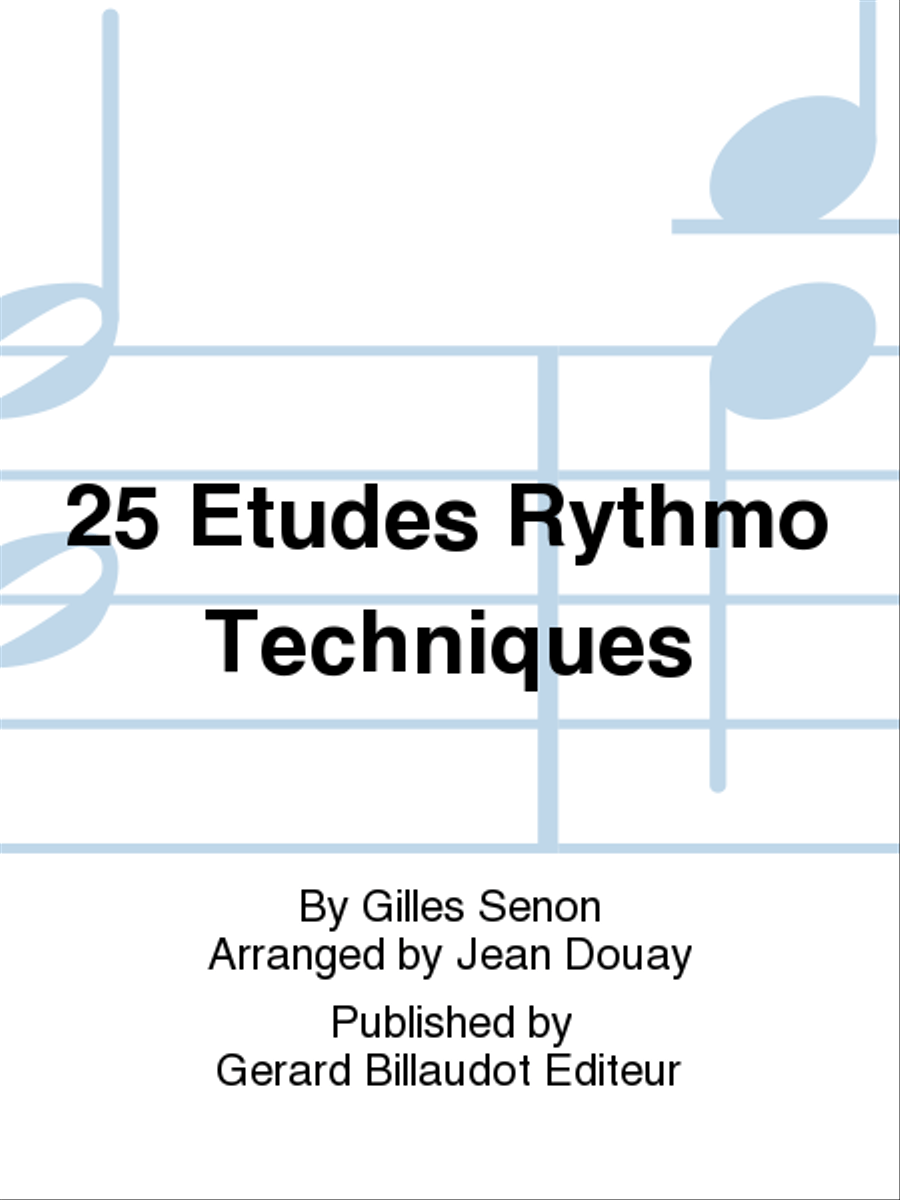 25 Etudes Rythmo Techniques by Gilles Senon Chamber Music - Sheet Music
