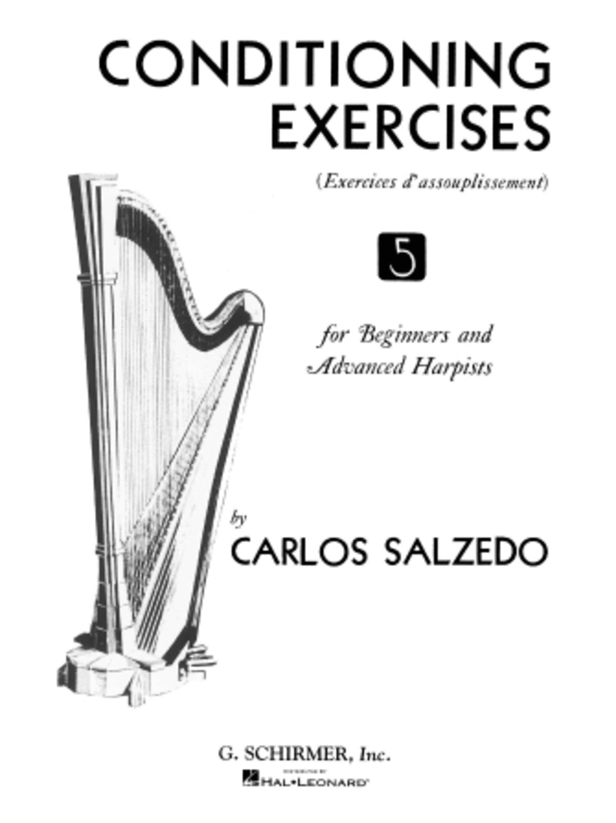 Conditioning Exercises for Beginners and Advanced Harpists Harp scores gallery preview page 1