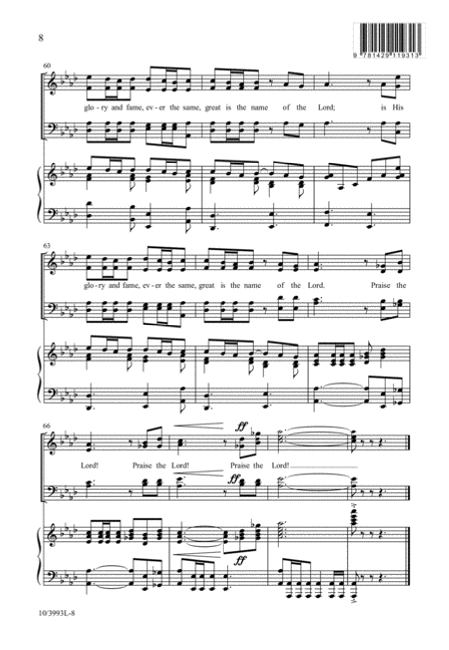 How Marvelous Are the Works 4-Part scores gallery preview page 8