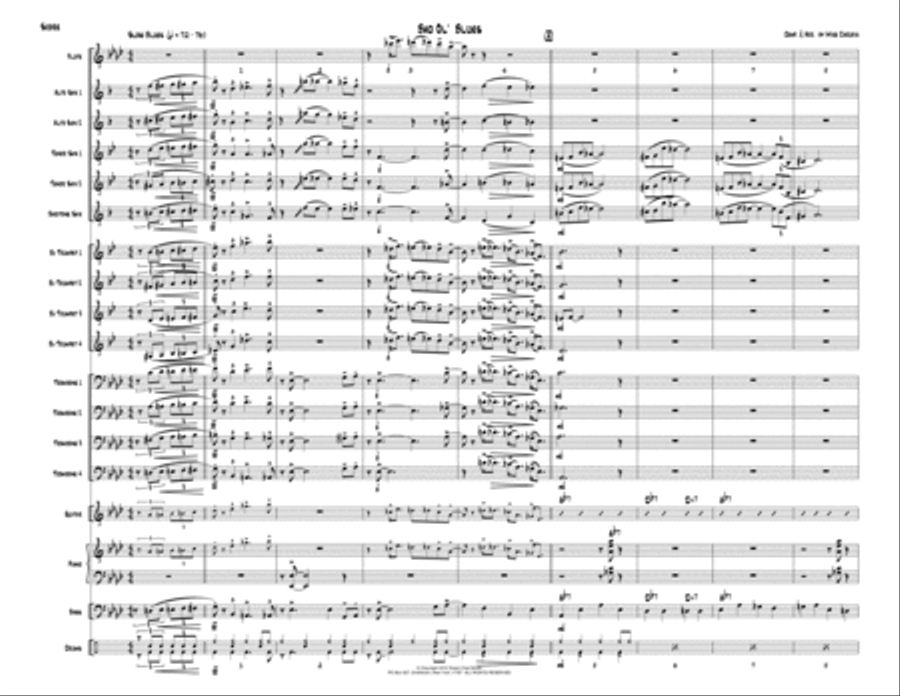Bad Ol' Blues Jazz Ensemble scores gallery preview page 3