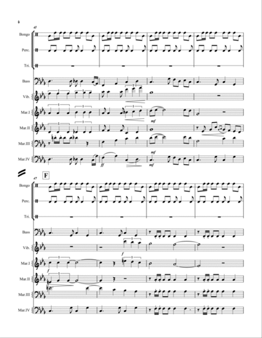 Besame Mucho (Kiss Me Much) Large Ensemble scores gallery preview page 6